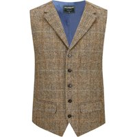 Wellington of Bilmore Weste in Harris Tweed-Qualität mit Fischgrät- und Karomuster von Wellington of Bilmore