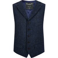 Wellington of Bilmore Weste mit Reverskragen und Fischgrätmuster in 110 von Wellington of Bilmore