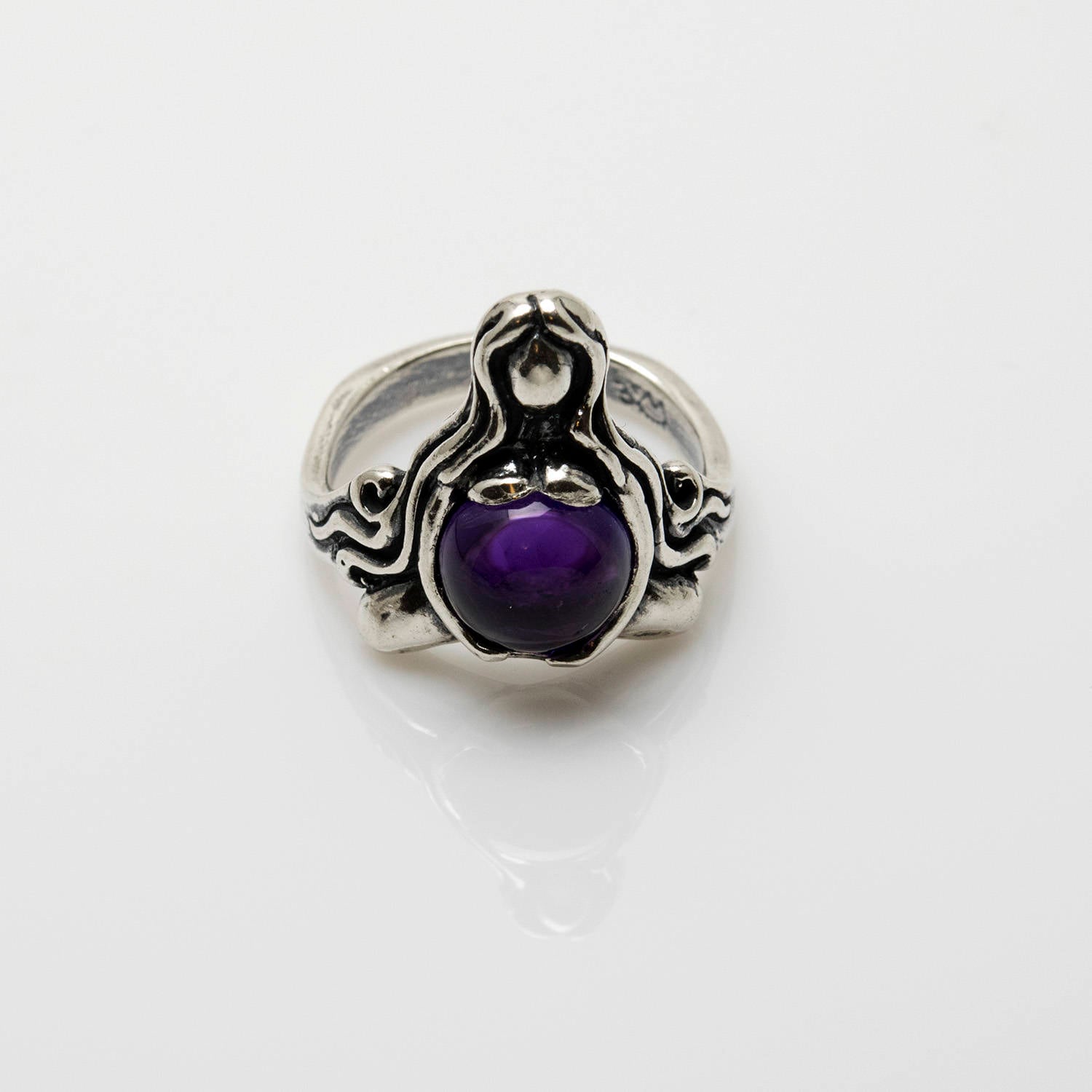 Göttin Der Fülle Sterling Silber Fruchtbarkeitsring Göttin Der Fülle Sterling Silber Fruchtbarkeitsring von WellstoneJewelry