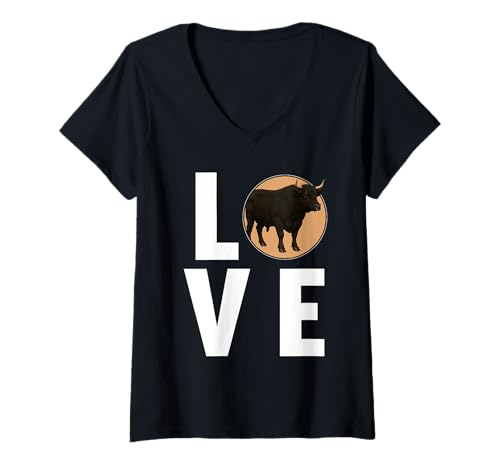 Damen Welsh Black Rinder Welsh Black Rind T-Shirt mit V-Ausschnitt Damen Welsh Black Rinder Welsh Black Rind T-Shirt mit V-Ausschnitt von Welsh Black Rinder Welsh Black Rind Tier Shop