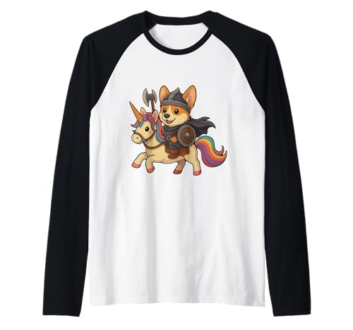 Welsh Corgi Reiten auf einem Einhorn Jungen Mädchen Männer Frauen Kinder Erwachsene Raglan Welsh Corgi Reiten auf einem Einhorn Jungen Mädchen Männer Frauen Kinder Erwachsene Raglan von Welsh Corgi Riding A Unicorn Rainbow Shop