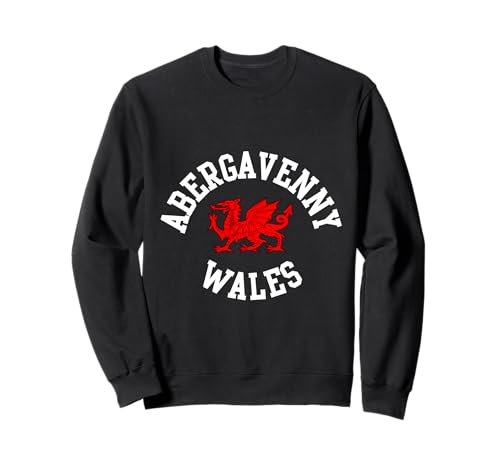 Abergavenny walisischer Drache, geeignet für Kinder, Männer, Frauen Sweatshirt von Welsh Pride Welsh Dragon Gifts