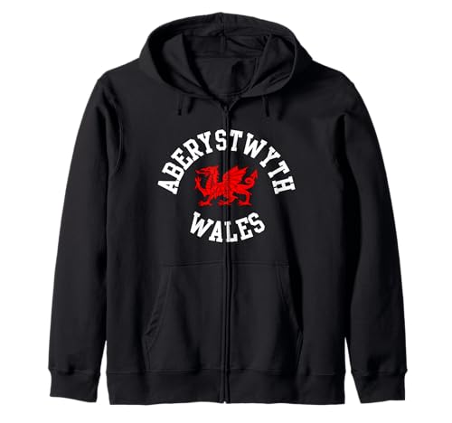 Aberystwyth Wales, walisischer Drache, geeignet für Kinder, Männer, Frauen Kapuzenjacke Aberystwyth Wales, walisischer Drache, geeignet für Kinder, Männer, Frauen Kapuzenjacke von Welsh Pride Welsh Dragon Gifts