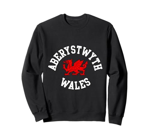 Aberystwyth Wales, walisischer Drache, geeignet für Kinder, Männer, Frauen Sweatshirt von Welsh Pride Welsh Dragon Gifts