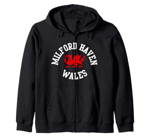 Milford Haven walisischer Drache, geeignet für Kinder, Männer, Frauen Kapuzenjacke Milford Haven walisischer Drache, geeignet für Kinder, Männer, Frauen Kapuzenjacke von Welsh Pride Welsh Dragon Gifts