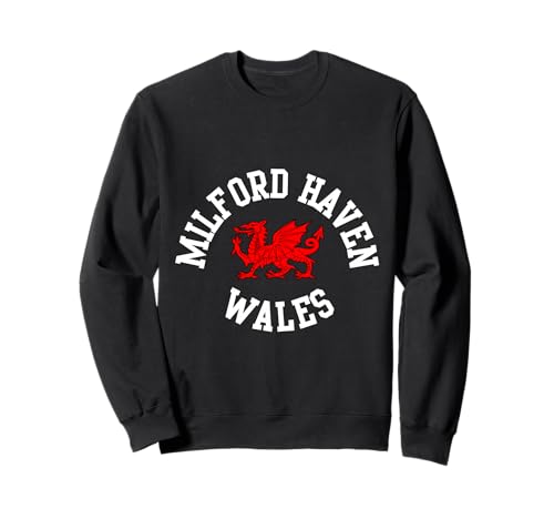 Milford Haven walisischer Drache, geeignet für Kinder, Männer, Frauen Sweatshirt Milford Haven walisischer Drache, geeignet für Kinder, Männer, Frauen Sweatshirt von Welsh Pride Welsh Dragon Gifts