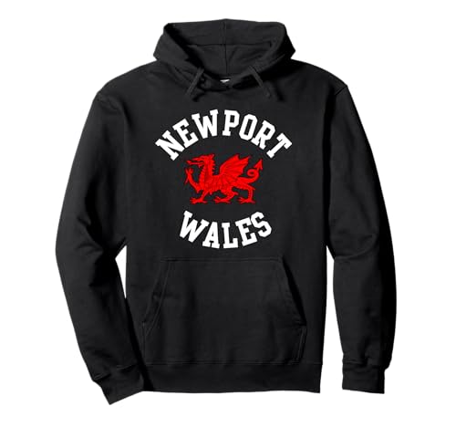 Newport Wales walisischer Drache, geeignet für Kinder, Männer, Frauen Pullover Hoodie von Welsh Pride Welsh Dragon Gifts