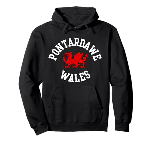 Pontardawe walisischer Drache, geeignet für Kinder, Männer, Frauen Pullover Hoodie von Welsh Pride Welsh Dragon Gifts