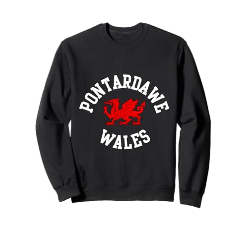Pontardawe walisischer Drache, geeignet für Kinder, Männer, Frauen Sweatshirt von Welsh Pride Welsh Dragon Gifts