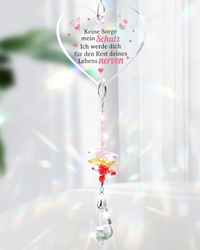 Welsky Geschenke für Frauen Männer, Jahrestag Geschenk für Ihn Sie Sonnenfänger Kristall, Geburtstag Jahrestag Hochzeitstag Valentinstag Jubiläum Geschenk für Paar, Herz Acryl Plakette Sonnenfänger Welsky Geschenke für Frauen Männer, Jahrestag Geschenk für Ihn Sie Sonnenfänger Kristall, Geburtstag Jahrestag Hochzeitstag Valentinstag Jubiläum Geschenk für Paar, Herz Acryl Plakette Sonnenfänger von Welsky