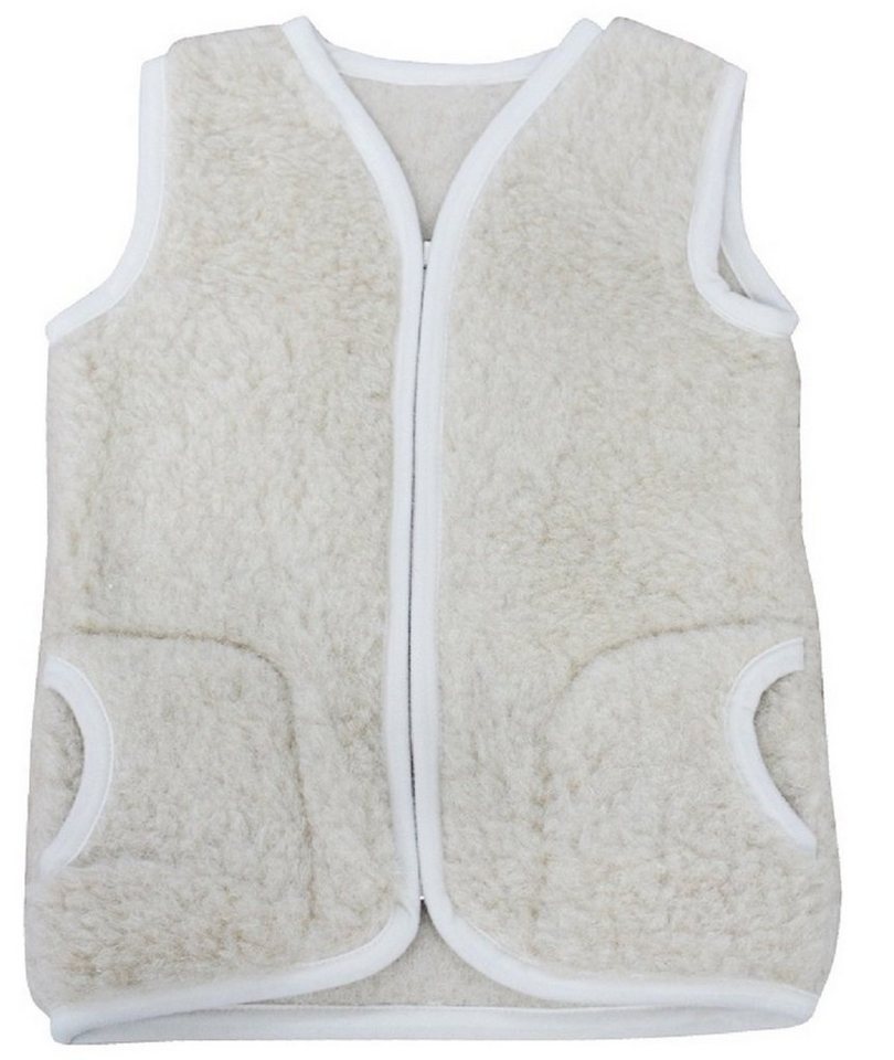 Welt der Träume Kurzweste Warme Babyweste Kinderweste Weste 100% Wolle Gr. 2-3 Jahre von Welt der Träume