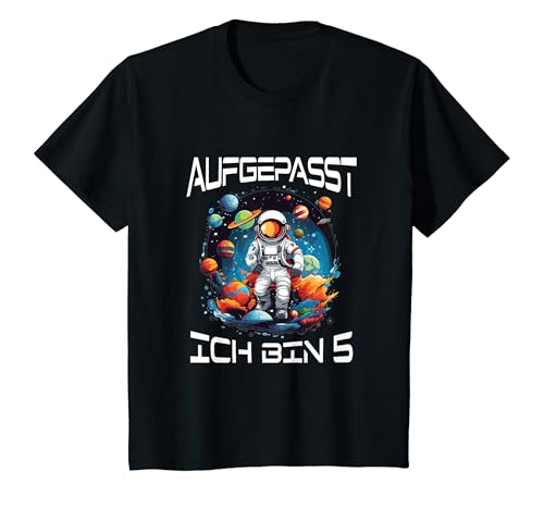 Kinder Geburtstag Astronaut Junge 5 Jahre Jungen Weltraum Space T-Shirt Kinder Geburtstag Astronaut Junge 5 Jahre Jungen Weltraum Space T-Shirt von Weltall 5. Geburtstag Shirt - Geburtstagsgeschenk