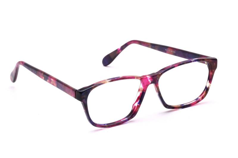 Brille Fassung Damen Meitzner 56 -14 Mm Acetat Bunt Retro Stil Feminin Mode Farbig Design Rechteckig 90Er Jahre Nos von Weltderbrille