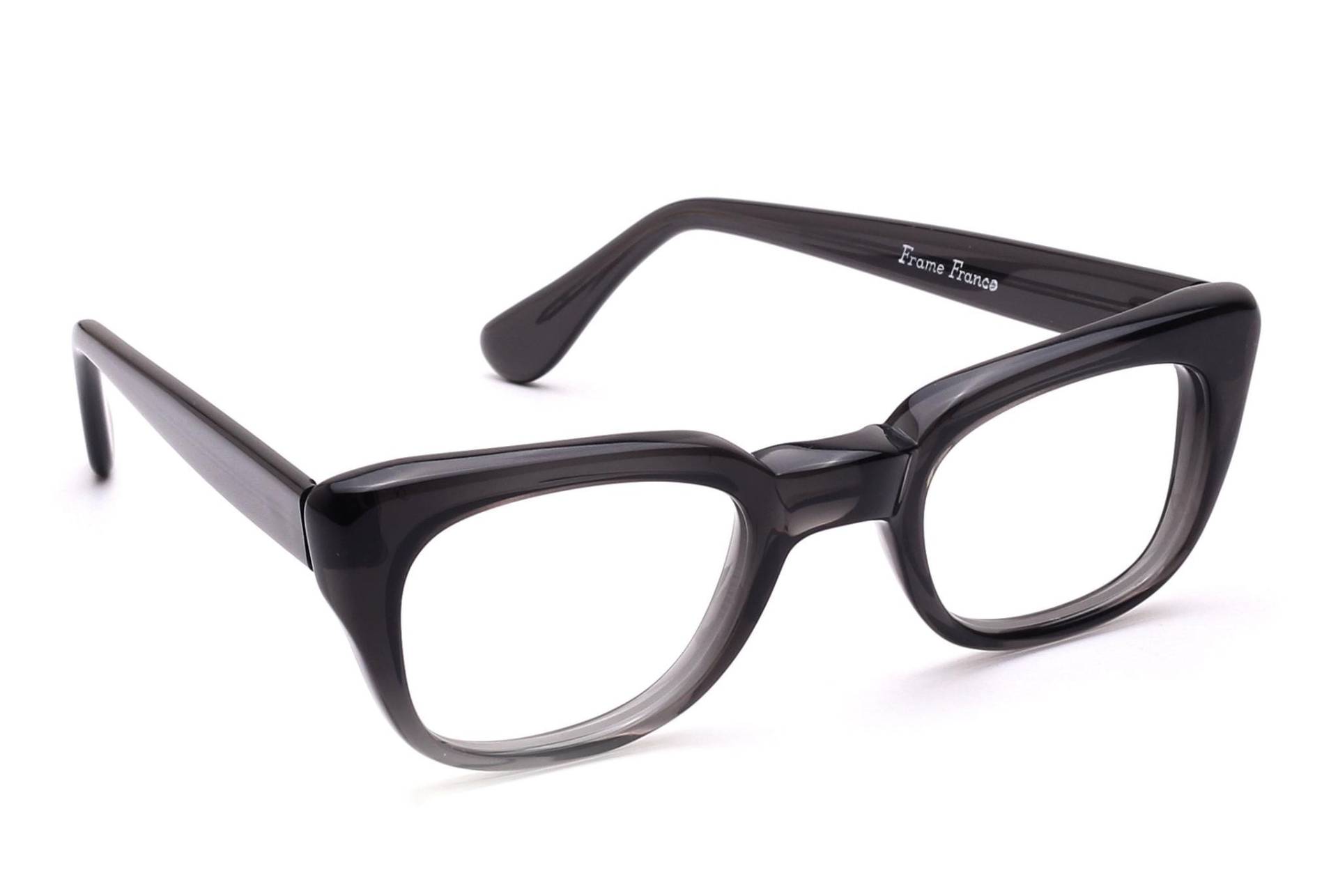 Vintage 60Er Jahre Herren Brille Smoke Grau 48-24 Mm Selecta Made in France Damen Fassung Mode Stil Rechteckig Mod. Rocky von Weltderbrille