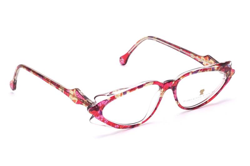 Vintage Neostyle Brille Fassung Damen Translucent Bunt Rot Kristall Design Germany Beauty 733 von Weltderbrille