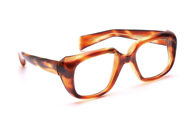 Vintage Selecta Brille Herren 70Er Jahre Neu Braun Acetat Mode Groß Guter Stil 52-24mm Mod. Poloflex von Weltderbrille
