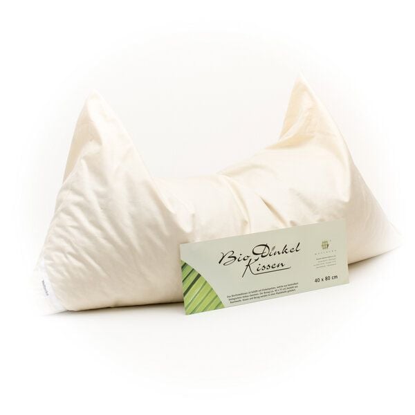 Weltecke Bio Dinkelspelz-Kissen 40x80 von Weltecke