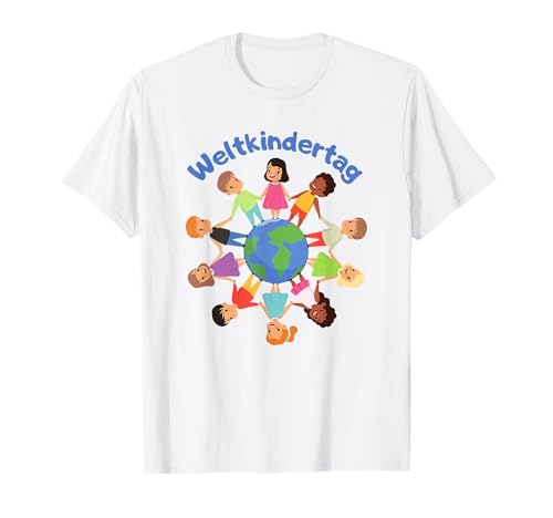 Support Weltkindertag Planet Erde Kinder Gemeinsam T-Shirt Support Weltkindertag Planet Erde Kinder Gemeinsam T-Shirt von Weltkindertag Süßes Outfit Geschenk Kindergarten