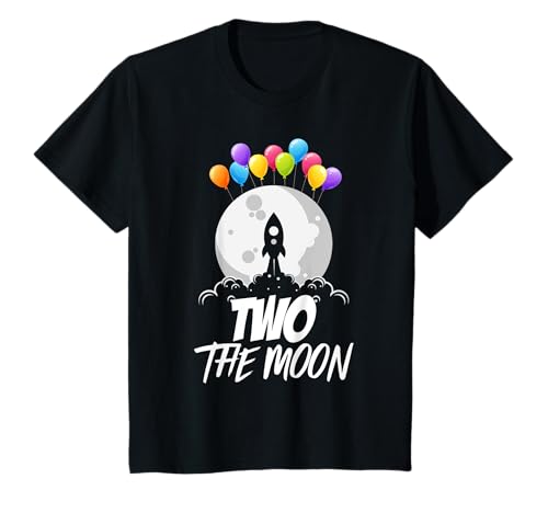 TWO THE MOON Mond Weltraum 2. Geburtstag Jungen 2 Jahre T-Shirt TWO THE MOON Mond Weltraum 2. Geburtstag Jungen 2 Jahre T-Shirt von Weltraum Kindergeburtstag Geschenke 2. Geburtstag