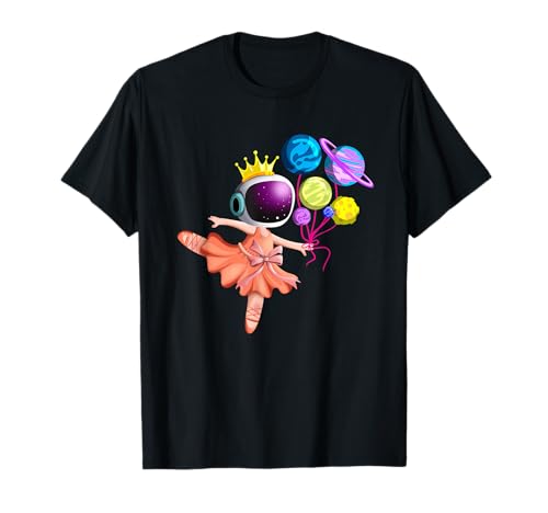 Weltraum Luftballons Astronomie Universum Weltall Mädchen Astronautin Ballerina Monde Planeten Sonnensystem T-Shirt Weltraum Luftballons Astronomie Universum Weltall Mädchen Astronautin Ballerina Monde Planeten Sonnensystem T-Shirt von Weltraum Luftballons Astronomie Universum Weltall