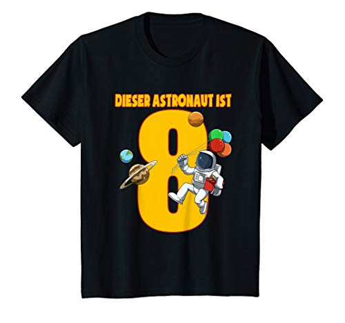Kinder Astronaut und Rakete - 8 Jahre Kindergeburtstag Geschenk T-Shirt Kinder Astronaut und Rakete - 8 Jahre Kindergeburtstag Geschenk T-Shirt von Weltraum & Astronaut - Kindergeburtstag Geschenk