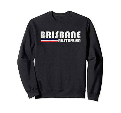 Brisbane Australien Retro Vintage Reise Ferien Geschenk Sweatshirt Brisbane Australien Retro Vintage Reise Ferien Geschenk Sweatshirt von Weltreiseziel Vintage Bekleidung