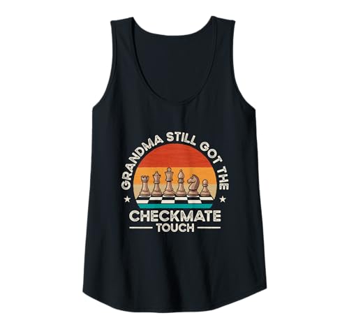Damen Retro Schachspieler Grandma Still Checkmate Touch Tank Top Damen Retro Schachspieler Grandma Still Checkmate Touch Tank Top von Weltschachtag Design Für Oma