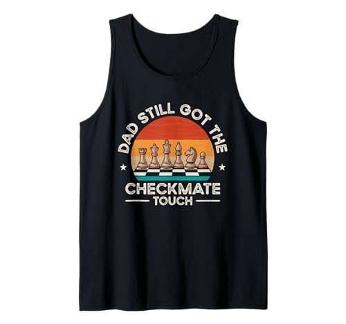 Herren Retro Schachspieler Dad Still Checkmate Touch Tank Top Herren Retro Schachspieler Dad Still Checkmate Touch Tank Top von Weltschachtag Design Für Papa