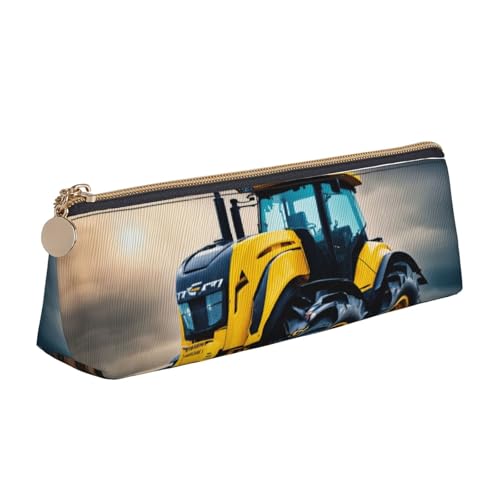 WenDang Die dreieckige Leder-Schreibwaren-Aufbewahrungstasche von Company und die Aufbewahrung von Schreibwaren sind unverzichtbare Reiseartikel, weiß, Einheitsgröße, Kosmetiktasche von WenDang