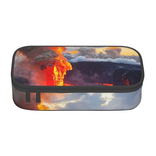 WenDang Kilauea Volcanos Multifunktionale Schreibwarentasche, geeignet für Reisen, Bürobedarf, Make-up und Schreibtischorganisation von WenDang