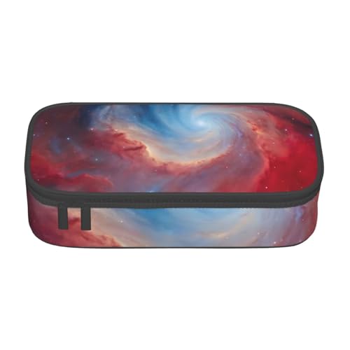 WenDang Multifunktionale Schreibwarentasche, geeignet für Reisen, Bürobedarf, Make-up und Schreibtisch-Organisation, Rot / Blau von WenDang