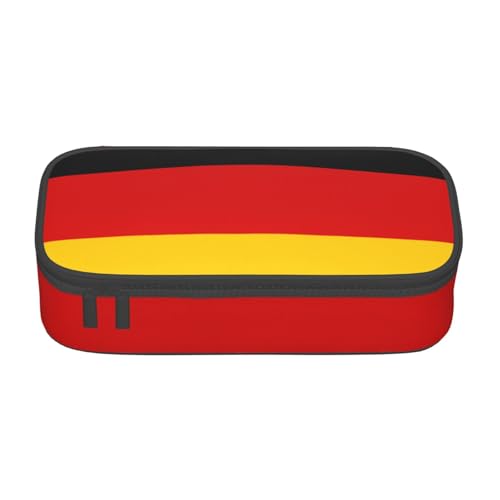 WenDang Multifunktionale Schreibwarentasche mit deutscher Flagge, geeignet für Reisen, Bürobedarf, Make-up und Schreibtischorganisation, Schwarz , Einheitsgröße, Kosmetikkoffer von WenDang