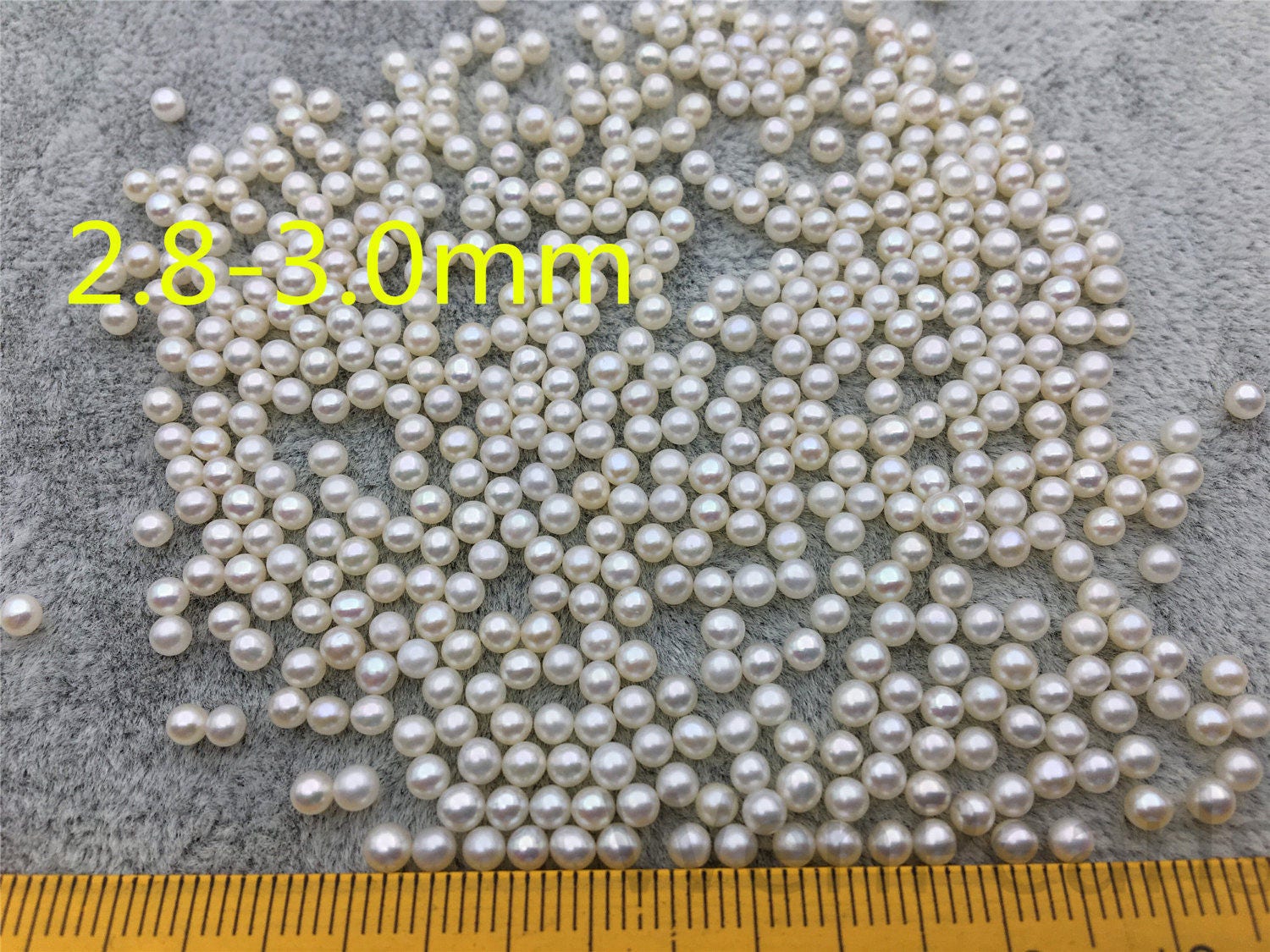 10 Stück Aaa 2, 8-3, 0 Mm Weiße Nahezu Runde Samen-Süßwasserperlen, Halbloch, Durchgehendes Loch, Halb Gebohrtes Paar Für Ohrringe Oder Ringe 10 Stück Aaa 2, 8-3, 0 Mm Weiße Nahezu Runde Samen-Süßwasserperlen, Halbloch, Durchgehendes Loch, Halb Gebohrtes Paar Für Ohrringe Oder Ringe von WenPearls