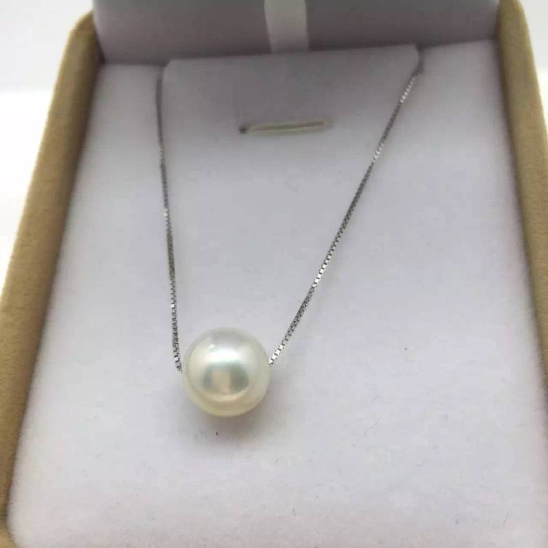 Aaa 8, 5-9 Mm Runde Perlenkette, Handgemacht, Glaube Schmuck, Perlenschmuck, Brautschmuck, Perlenschmuck, Nc1-006 von WenPearls