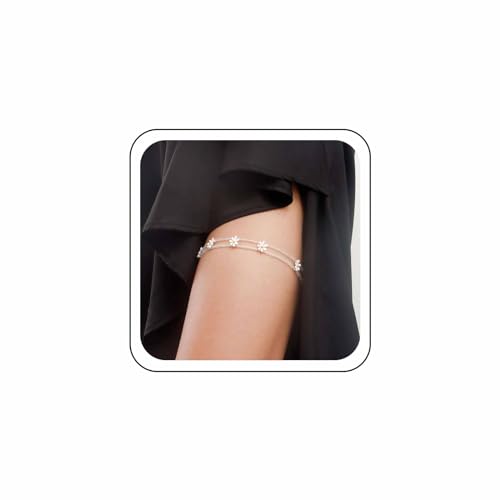 Wendalern Blume Oberschenkel Kette geschichtet Perlen Bein Kette Gänseblümchen Samen Perlen Körper Kette Stretchy Oberschenkel Bein Ring Strand Bikini Kette Rave Körper Accessoire Schmuck für Frauen Wendalern Blume Oberschenkel Kette geschichtet Perlen Bein Kette Gänseblümchen Samen Perlen Körper Kette Stretchy Oberschenkel Bein Ring Strand Bikini Kette Rave Körper Accessoire Schmuck für Frauen von Wendalern