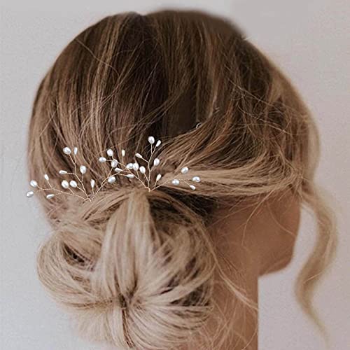 Wendalern Hochzeit Haarnadeln Barrette Braut Perlenhaarspange Zuchtperlenhaarspange Goldperlenhaarnadel Haarteil Dekorativer Haarschmuck Für Frauen Und Mädchen von Wendalern