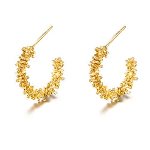 Wendalern Kleiner Halber Reif Ohrringe Offener Reif C-förmige Ohrringe Unregelmäßige Geometrische Aussage Ohrringe Hypoallergen Dünne Reif Ohrringe Schmuck Für Frauen Und Mädchen von Wendalern