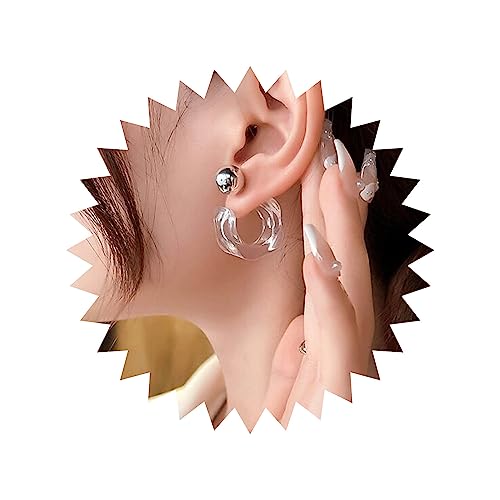Wendalern Klobige Harz Reifen Ohrringe Klar Acryl C-Form Ohrstecker Ohrringe Doppelseitige Front Zurück Ohrringe Acryl Harz Geometrische Ohrringe Aussage Reifen Ohrringe Schmuck Für Frauen Mädchen Wendalern Klobige Harz Reifen Ohrringe Klar Acryl C-Form Ohrstecker Ohrringe Doppelseitige Front Zurück Ohrringe Acryl Harz Geometrische Ohrringe Aussage Reifen Ohrringe Schmuck Für Frauen Mädchen von Wendalern
