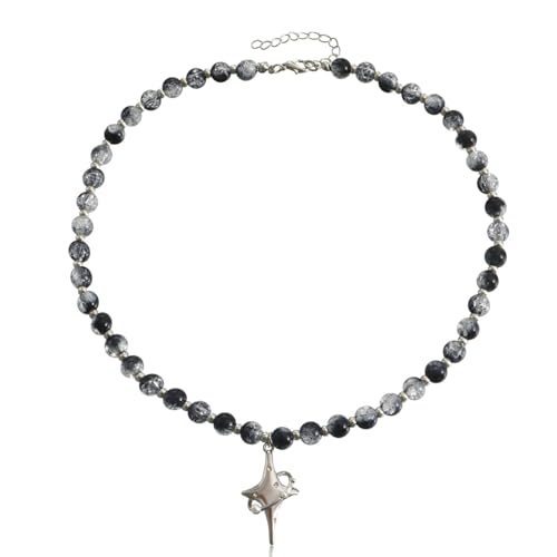Wendalern Kristall Perlen Choker Halskette Transluzente Kugelkette Perlenkette Cz Kreuz Stern Anhänger Halskette Handgefertigte Perlenkette Halskette Y2k Schmuck Für Frauen Mädchen Wendalern Kristall Perlen Choker Halskette Transluzente Kugelkette Perlenkette Cz Kreuz Stern Anhänger Halskette Handgefertigte Perlenkette Halskette Y2k Schmuck Für Frauen Mädchen von Wendalern