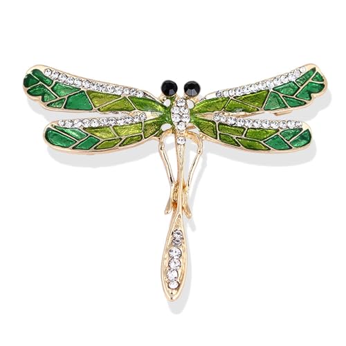 Wendalern Kristall Strass Libelle Brosche Pin Diamant Cz Insekt Libelle Pin Elegant Brautstrauß Brosche Niedlich Libelle Fliegt Revers Pin Kleidung Zubehör Schmuck Für Frauen Mädchen von Wendalern