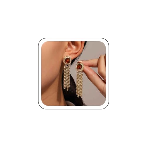 Wendalern Lange Quaste Kronleuchter Ohrringe Gold Metall Kette Baumeln Ohrringe Vintage Fransen Rubin Ohrstecker Hochzeit Braut Rot Kristall Ohrringe Lange Tropfen Aussage Ohrringe Schmuck Für Frauen Wendalern Lange Quaste Kronleuchter Ohrringe Gold Metall Kette Baumeln Ohrringe Vintage Fransen Rubin Ohrstecker Hochzeit Braut Rot Kristall Ohrringe Lange Tropfen Aussage Ohrringe Schmuck Für Frauen von Wendalern