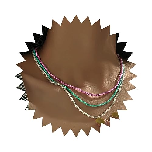 Wendalern Perlen Halskette Halskette Bunte Samen Perlen Halskette Winzige Perlen Surfer Halskette Sommer Strand Handgefertigte Perlen Halskette Schmuck Für Frauen Mädchen Wendalern Perlen Halskette Halskette Bunte Samen Perlen Halskette Winzige Perlen Surfer Halskette Sommer Strand Handgefertigte Perlen Halskette Schmuck Für Frauen Mädchen von Wendalern