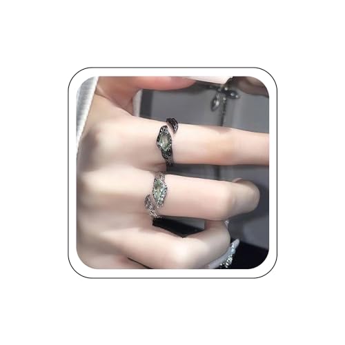 Wendalern Smaragd Schlange Ring Offen Einstellbar Kristall Geformt Stapelbar Tier Erklärung Serpent Daumen Finger 2 Stück Knöchel Set Schmuck Für Frauen Wendalern Smaragd Schlange Ring Offen Einstellbar Kristall Geformt Stapelbar Tier Erklärung Serpent Daumen Finger 2 Stück Knöchel Set Schmuck Für Frauen von Wendalern