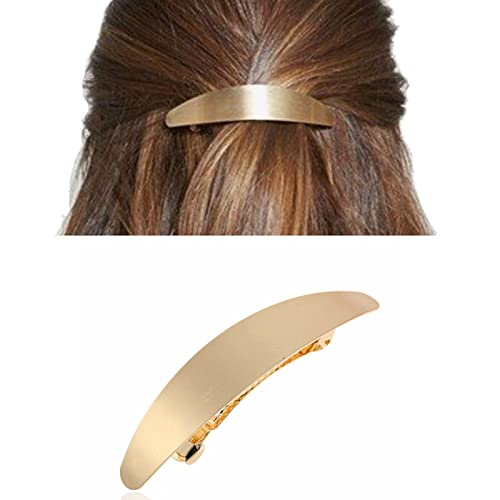 Wendalern Snap Hair Pin Clip Gold Dutt Haarspange Metall Haarhalter Clips Minimalistische Haarspangen Dekorativer Haarschmuck für Frauen und Mädchen von Wendalern