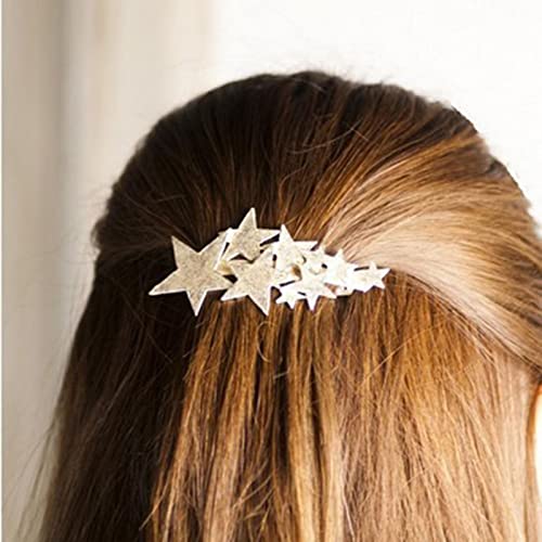 Wendalern Sterne Haarspangen Pins Vintage Sterne Haarnadel Gold Star Haarspange Cluster Stern Haarnadel Metall Haarklemme Halter Clips Dekorativer Haarschmuck für Frauen und Mädchen von Wendalern