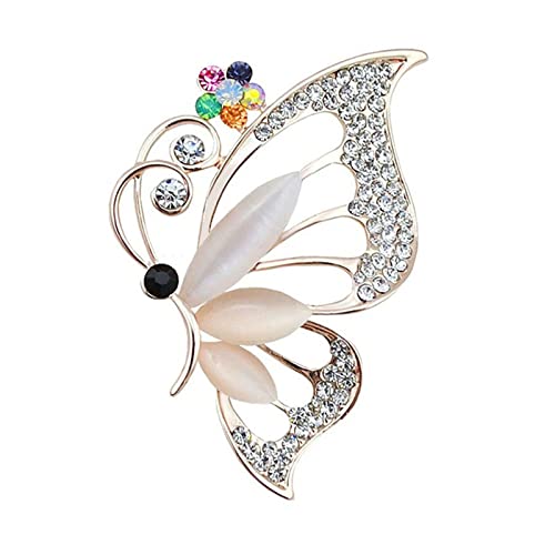 Wendalern Strass Schmetterling Brosche Pin Funkelnden Kristall Hohlen Schmetterling Brosche Klassische Hochzeit Brautstrauß Pin Vintage Insekten Abzeichen Korsage Schmuck Für Frauen Mädchen von Wendalern