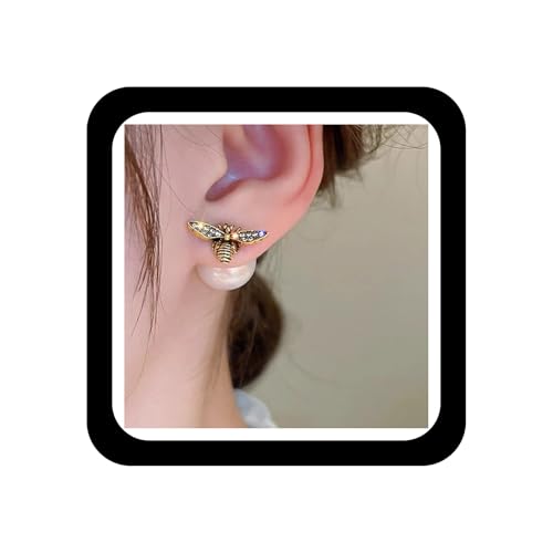 Wendalern Süße Biene Ohrstecker Ohrringe Imitation Perlen Biene Ohr Jacke Ohrringe Honig Biene Vorne Zurück Ohrringe Vintage Strass Hummel Insekt Ohrringe Schmuck Für Frauen Wendalern Süße Biene Ohrstecker Ohrringe Imitation Perlen Biene Ohr Jacke Ohrringe Honig Biene Vorne Zurück Ohrringe Vintage Strass Hummel Insekt Ohrringe Schmuck Für Frauen von Wendalern