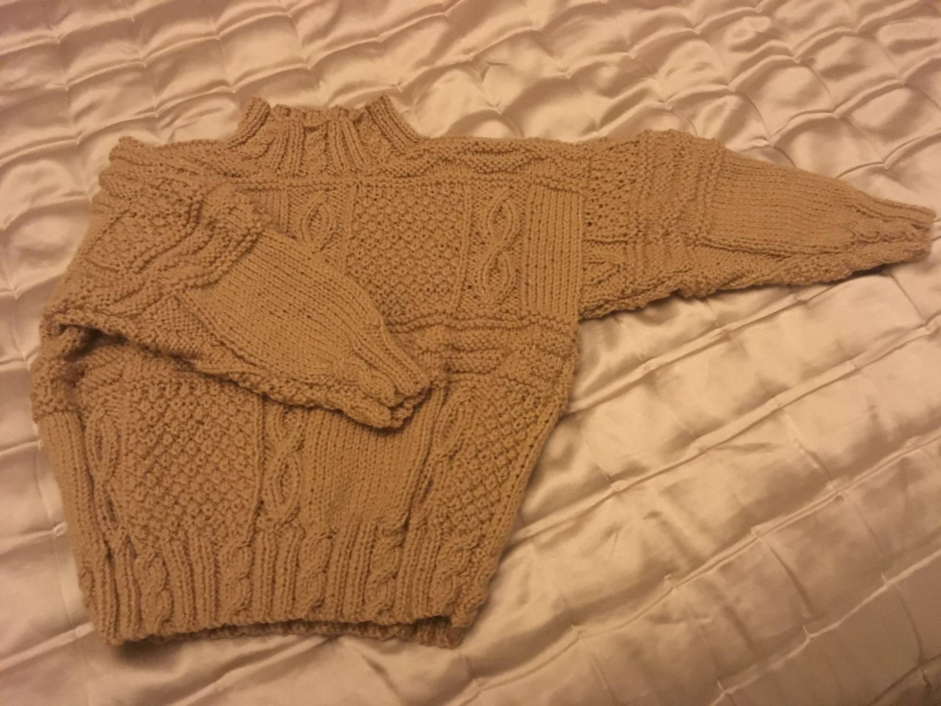 Beige Rollkragenpullover von WendiesWeeWoolies