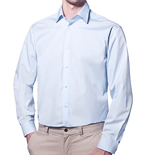 Wendler Hemd Herren Regular Fit I Premium Herren Hemd Langarm Regular Fit I Gr.41 I Business-Hemd mit Kent-Kragen aus 100% Baumwolle I Hochwertige Herren-Bekleidung I Made in Europe I Weiß von Wendler
