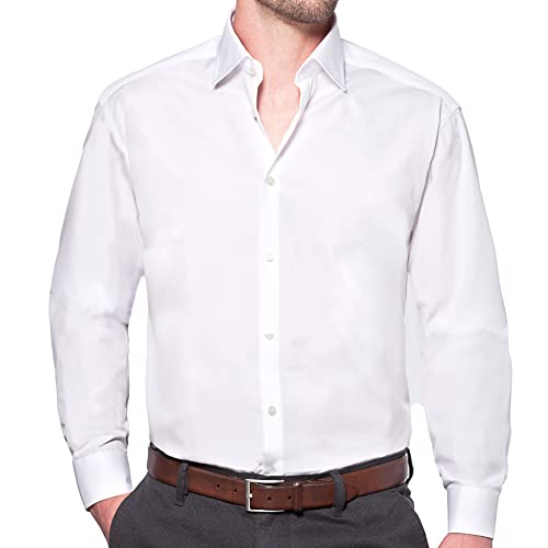 Wendler Hemd Herren Regular Fit I Premium Herren Hemd Langarm Regular Fit I Gr.42 I Business-Hemd mit Kent-Kragen aus 100% Baumwolle I Hochwertige Herren-Bekleidung I Made in Europe I Weiß von Wendler